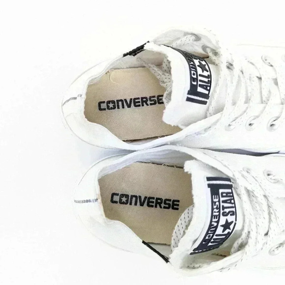 Converse Chuck Taylor All Star White Ox Low Top Sneakers - 7 - Picture 4 of 10